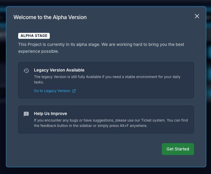 Version Modal