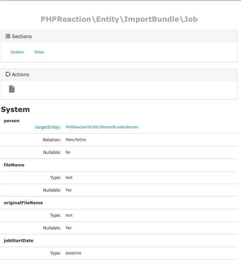 Import metadata configuration