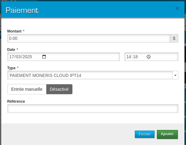 Legacy form for payments